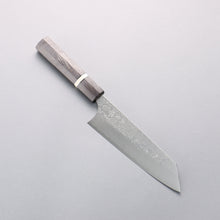  Yoshimi Kato SG2 Damascus Migaki Finished Bunka 170mm Stabilized wood (With White ring) Handle - Seisuke Knife