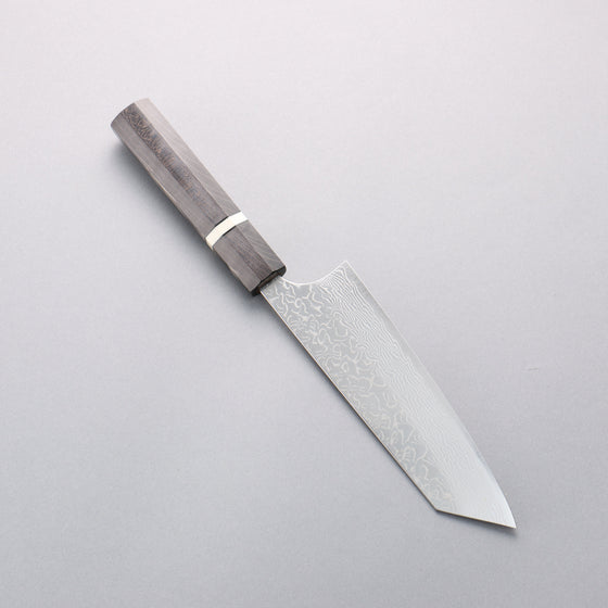 Yoshimi Kato SG2 Damascus Migaki Finished Bunka 170mm Stabilized wood (With White ring) Handle - Seisuke Knife
