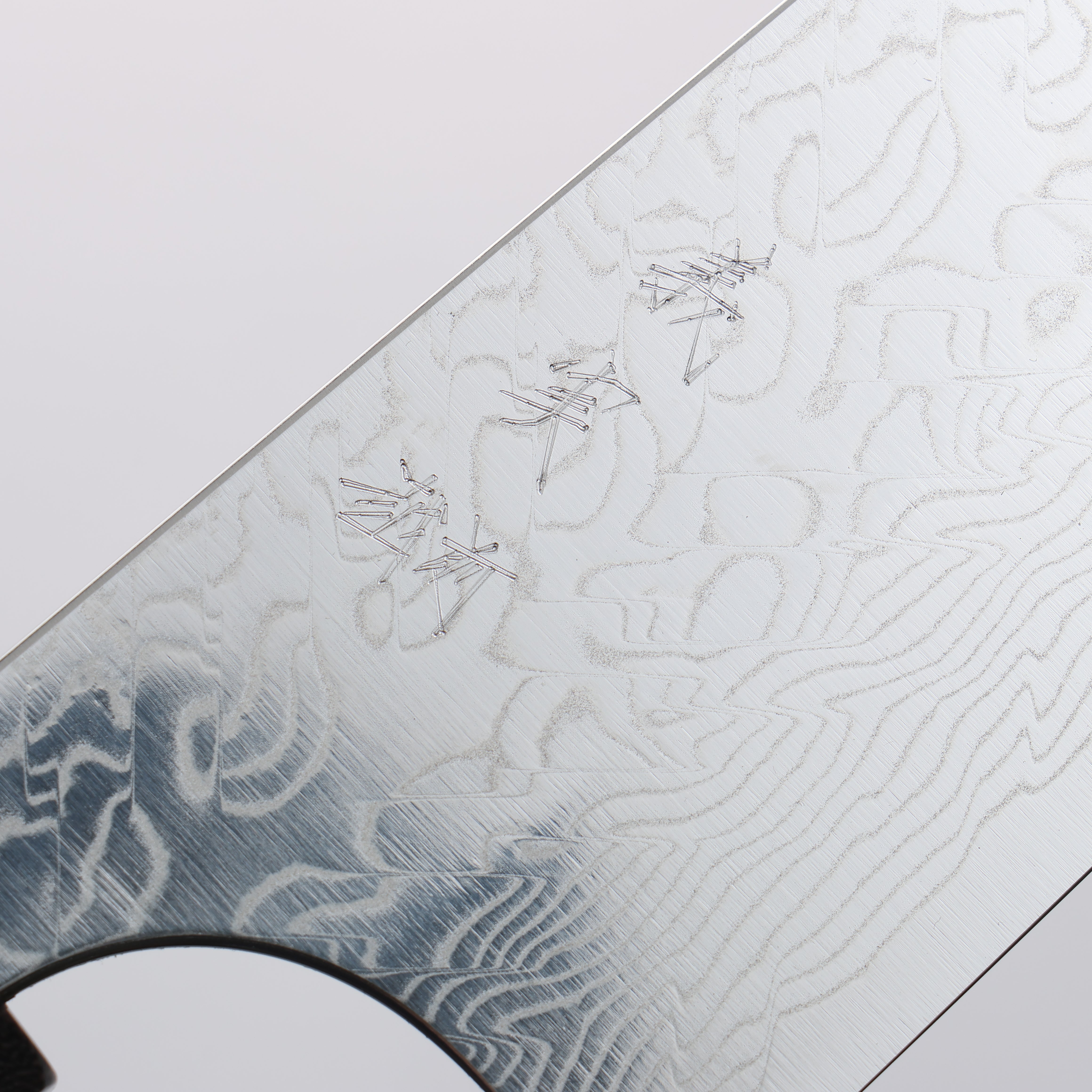 Yoshimi Kato SG2 Damascus Migaki Finished Bunka 170mm Stabilized wood (With White ring) Handle - Seisuke Knife