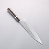 Yoshimi Kato SPG STRIX Hammered (V) Kiritsuke Gyuto 240mm Ebony (White Ring) Handle - Seisuke Knife - Slide 2