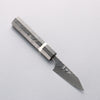 Yoshimi Kato SPG STRIX V-Hammered Kiritsuke Petty-Utility 80mm White Ring & Stabilized Wood Handle - Seisuke Knife - Slide 1