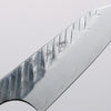 Yoshimi Kato SPG STRIX V-Hammered Kiritsuke Petty-Utility 80mm White Ring & Stabilized Wood Handle - Seisuke Knife - Slide 3