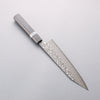Yoshimi Kato SG2 Black Damascus Kiritsuke Gyuto 210mm Black Stabilized Wood (White Turquoise Ring) Handle - Seisuke Knife - Slide 2