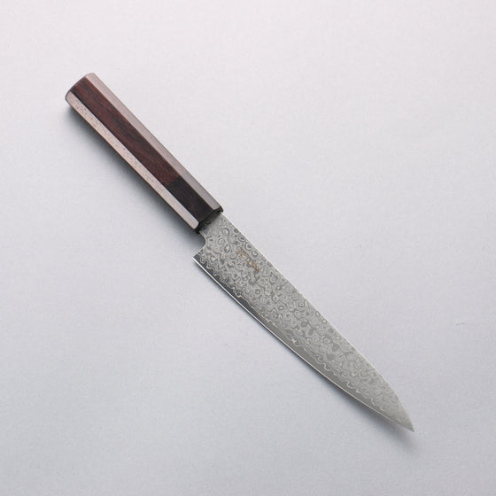 Seisuke AUS10 Damascus Petty-Utility 150mm Shitan Handle - Seisuke Knife