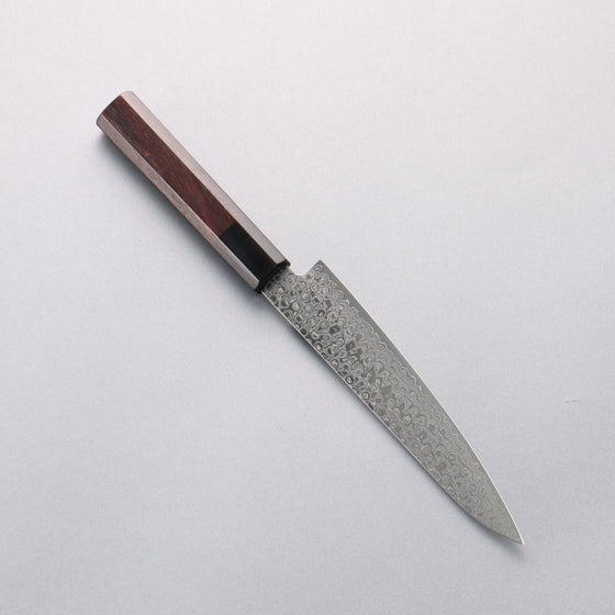 Seisuke AUS10 Damascus Petty-Utility 150mm Shitan Handle - Seisuke Knife