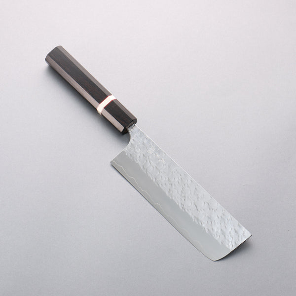 Yoshimi Kato Hyo SG2 Hammered Nakiri 165mm Ebony Wood & White Ring