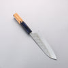 Yoshimi Kato Hyo SG2 Hammered Santoku 170mm Olive Tree and Blue Resin Handle - Seisuke Knife - Slide 2