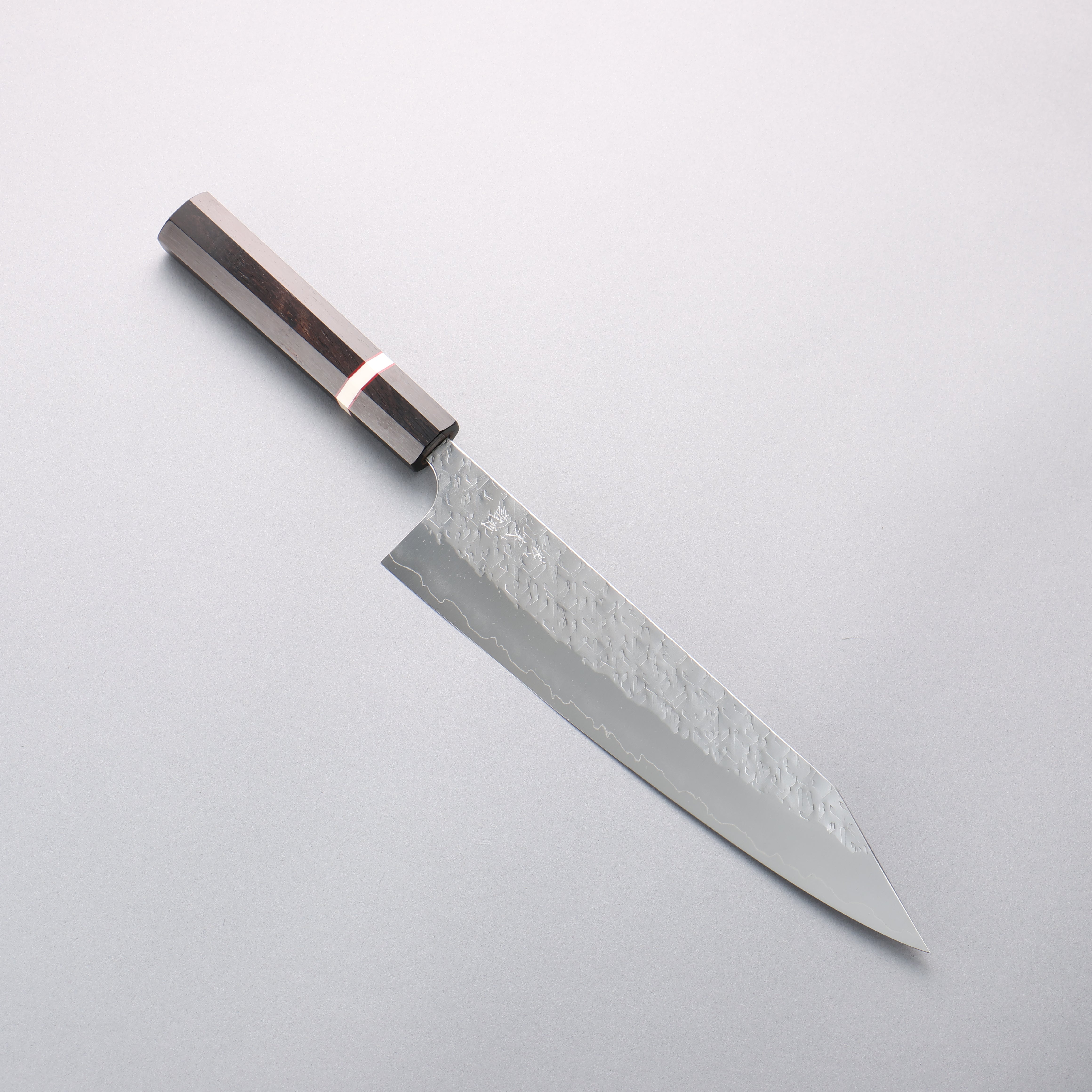 Yoshimi Kato Hyo SG2 Hammered Kiritsuke Gyuto 240mm Ebony (White Ring) Handle - Seisuke Knife