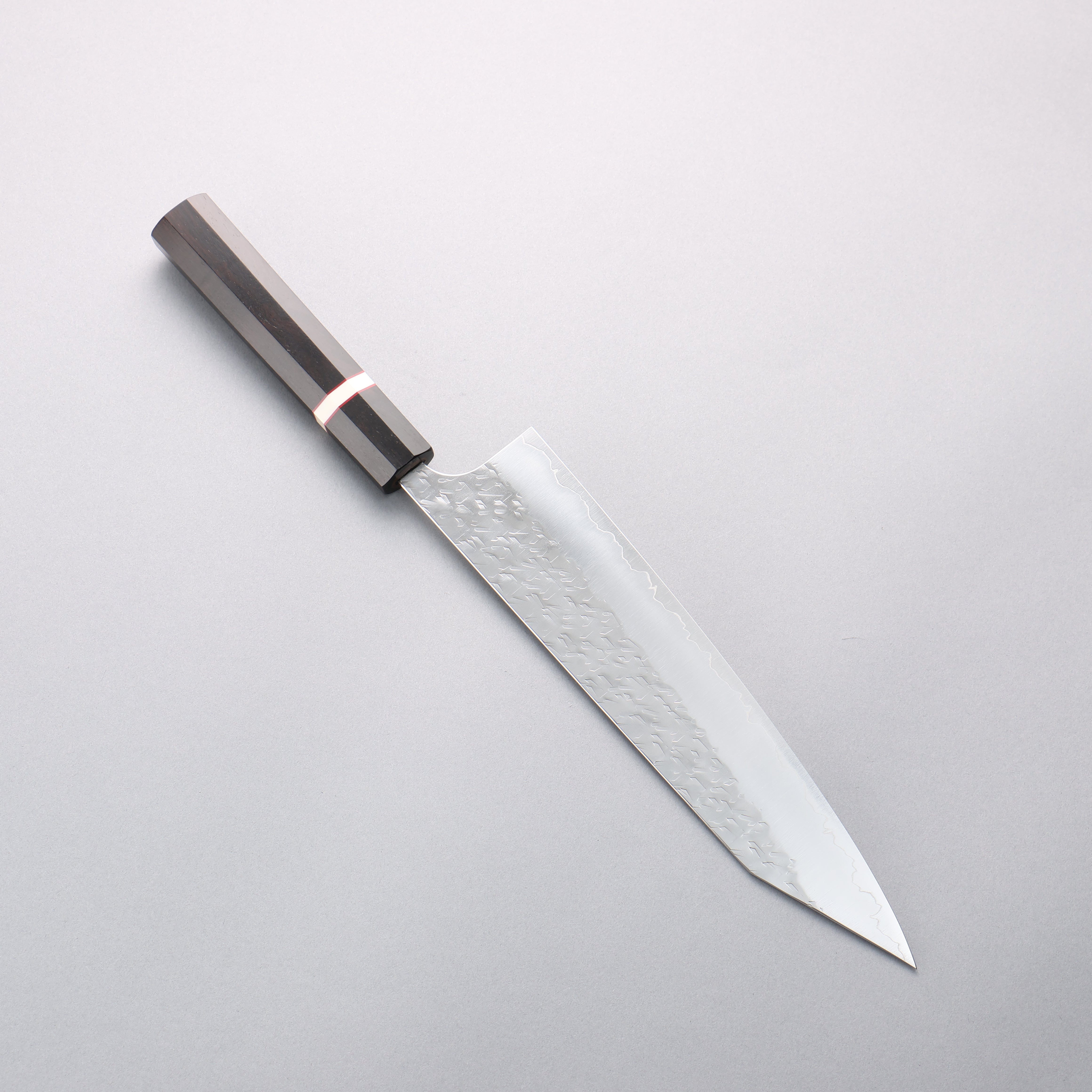 Yoshimi Kato Hyo SG2 Hammered Kiritsuke Gyuto 240mm Ebony (White Ring) Handle - Seisuke Knife
