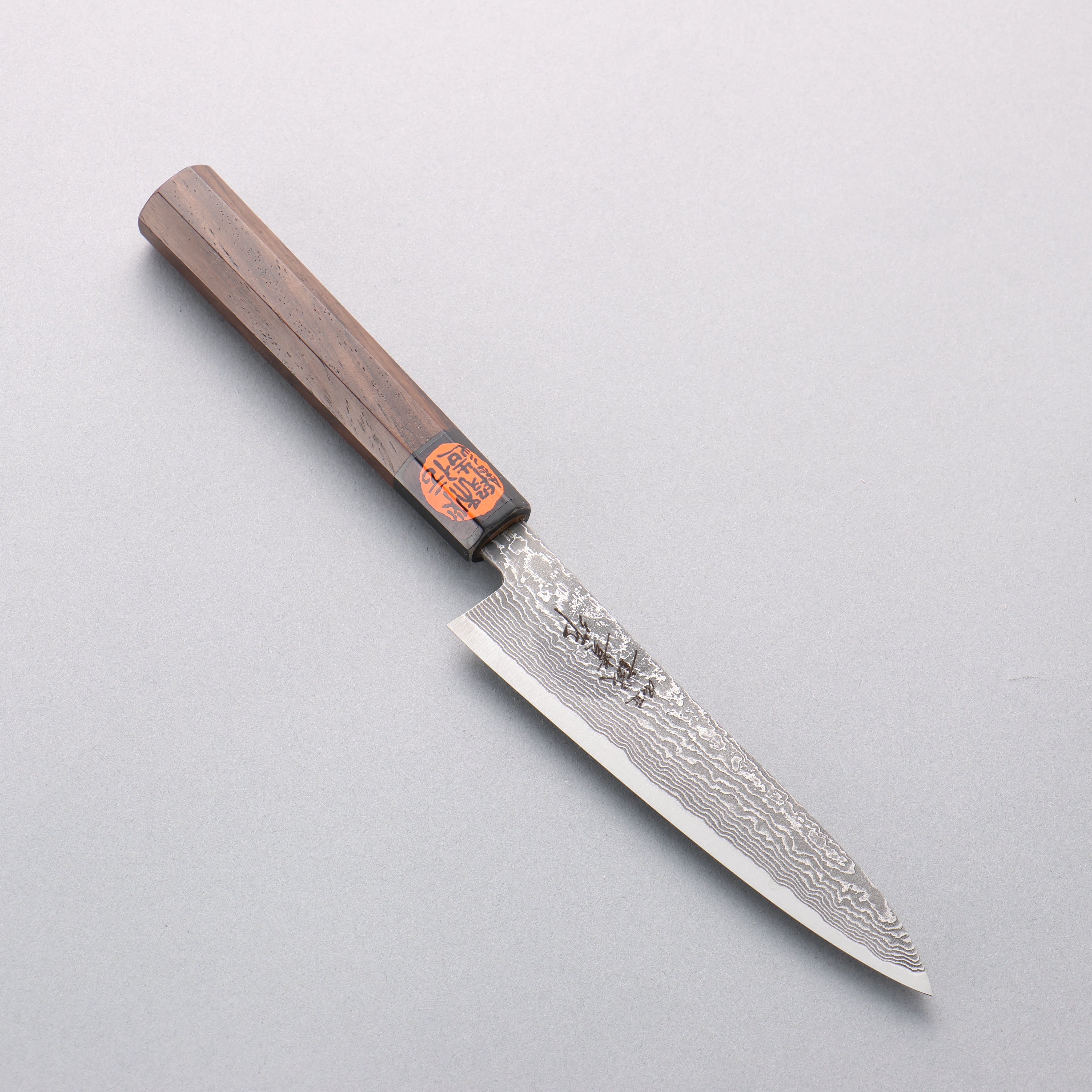 Shigeki Tanaka Harukaze SG2 Damascus Petty-Utility 135mm Walnut Handle - Seisuke Knife