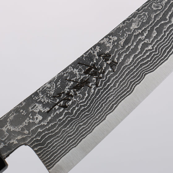 Shigeki Tanaka Harukaze SG2 Damascus Petty-Utility 135mm Walnut Handle - Seisuke Knife