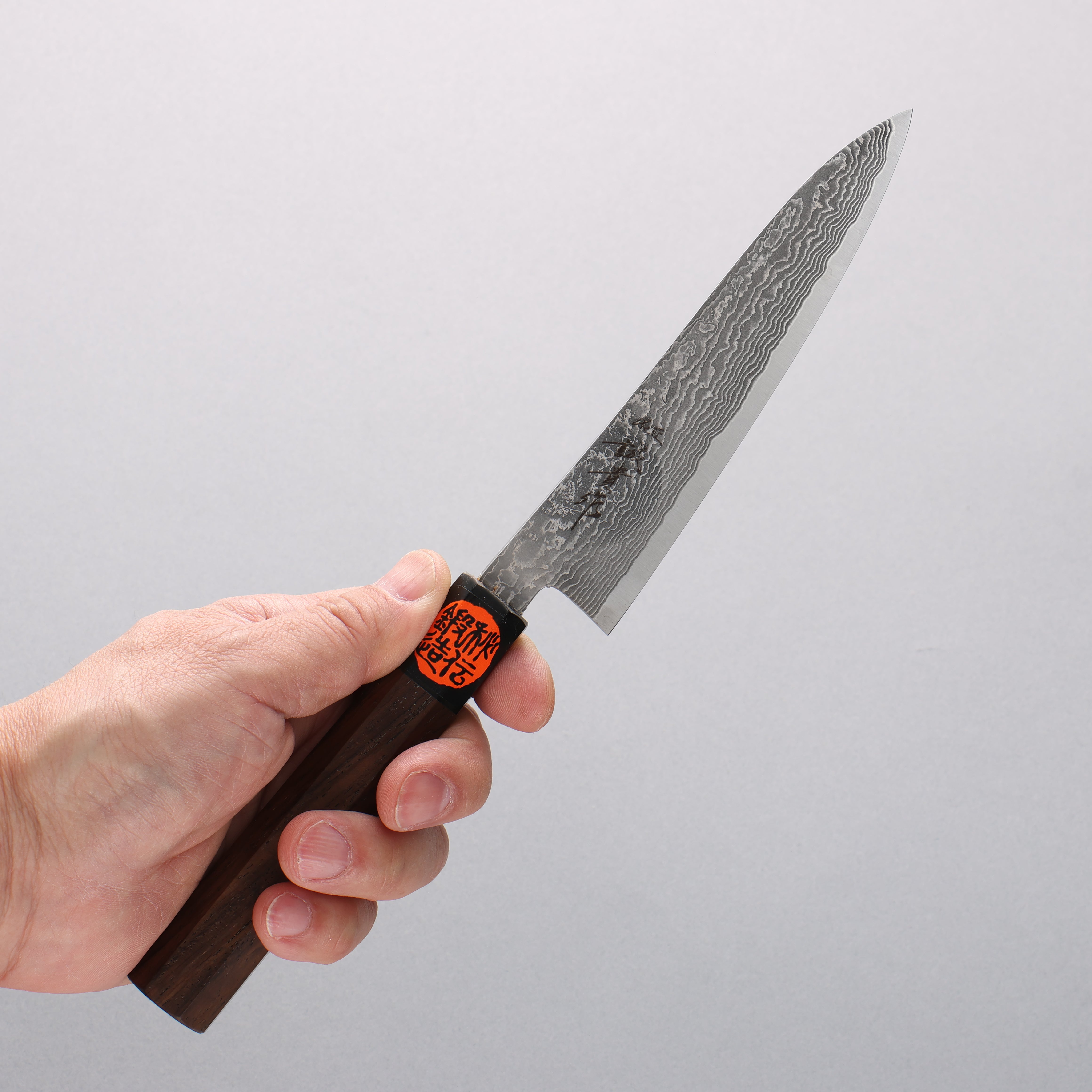 Shigeki Tanaka Harukaze SG2 Damascus Petty-Utility 135mm Walnut Handle - Seisuke Knife