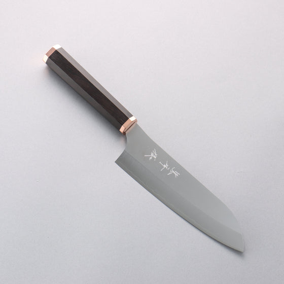 Yu Kurosaki New Gekko VG-XEOS Santoku 170mm Ebony & Copper Handle - Seisuke Knife