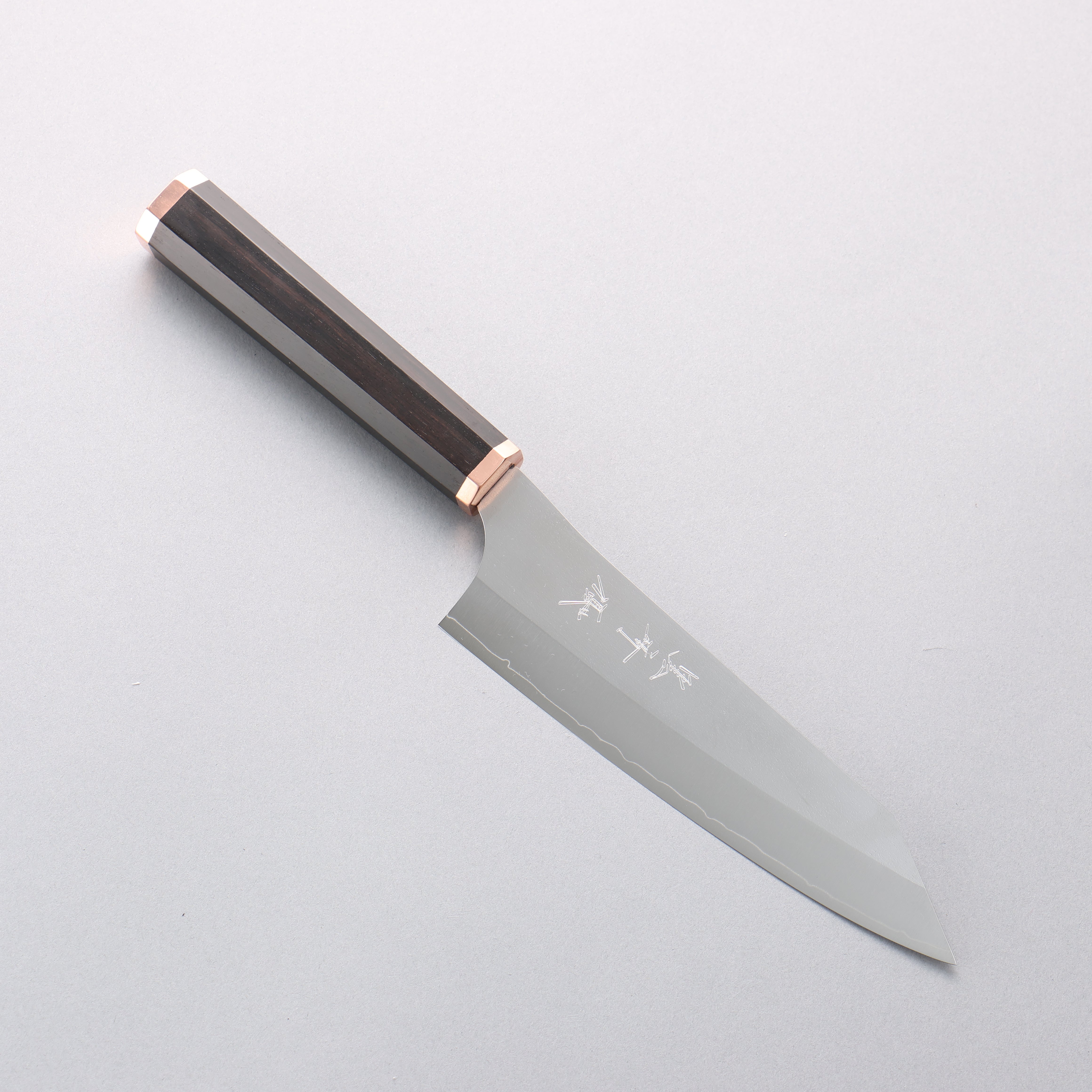 Yu Kurosaki New Gekko VG-XEOS Bunka 170mm Ebony & Copper Handle - Seisuke Knife