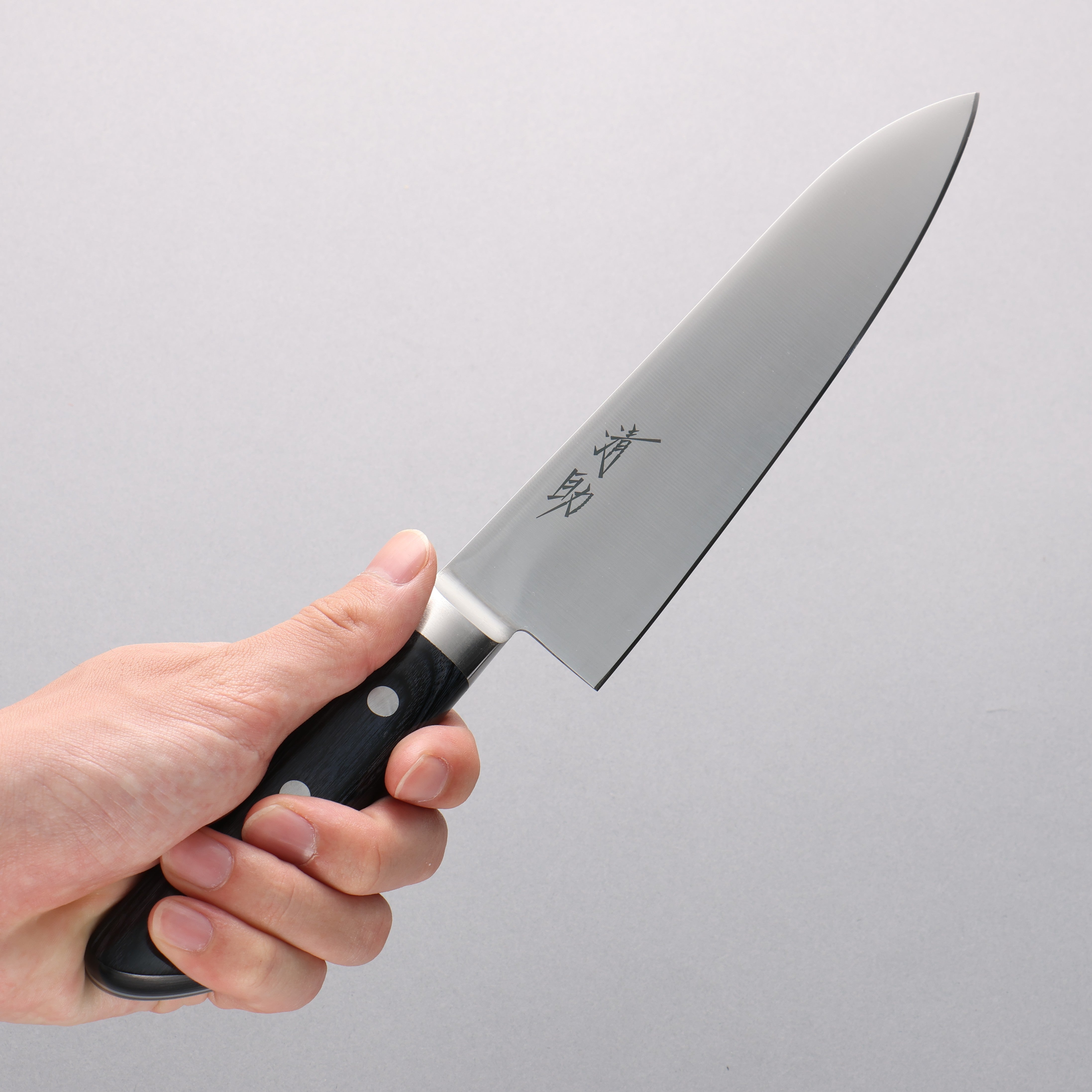 Seisuke Seiten Molybdenum Gyuto 180mm Navy blue Pakka wood Handle - Seisuke Knife