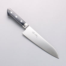  Seisuke Seiten Molybdenum Santoku 180mm Navy blue Pakka wood Handle with Sheath - Seisuke Knife
