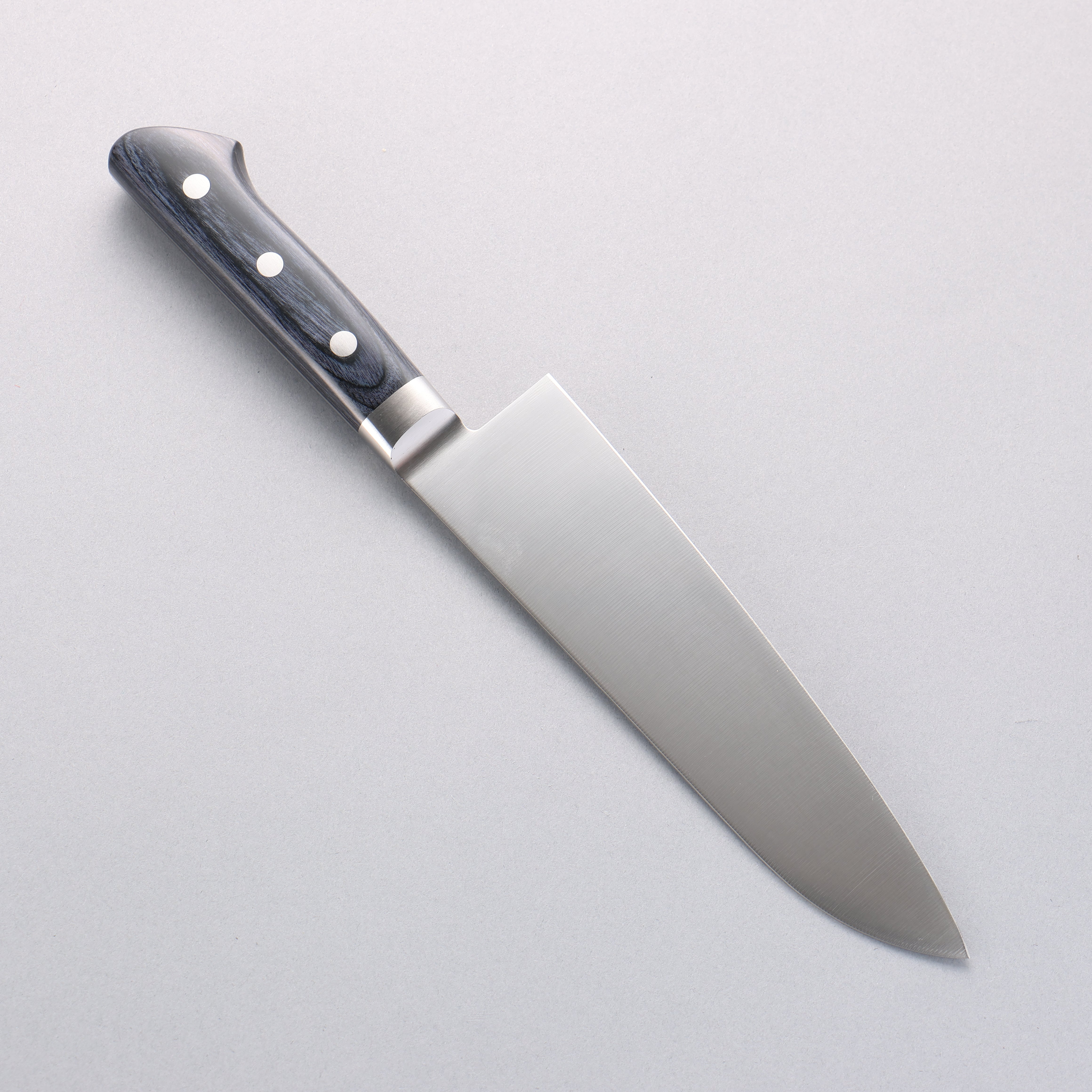 Seisuke Seiten Molybdenum Santoku 180mm Navy blue Pakka wood Handle with Sheath - Seisuke Knife