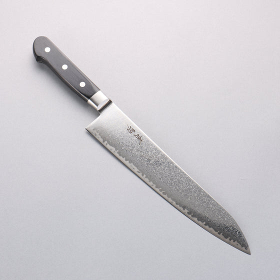 Seisuke Kagami2 AUS10 Mirrored Finish Damascus Gyuto 240mm Black Pakka wood Handle - Seisuke Knife
