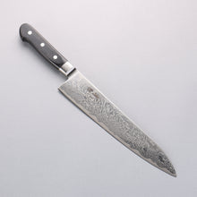  Seisuke Nami AUS10 Mirrored Finish Damascus Gyuto 240mm Black Pakka wood Handle - Seisuke Knife