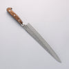 Seisuke Silver Steel No.3 Nashiji Sujihiki 240mm Brown Pakka wood Handle - Seisuke Knife - Slide 2