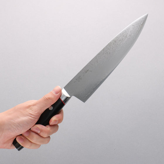 Seisuke Saiun VG10 Damascus Gyuto 200mm Black Micarta Handle - Seisuke Knife