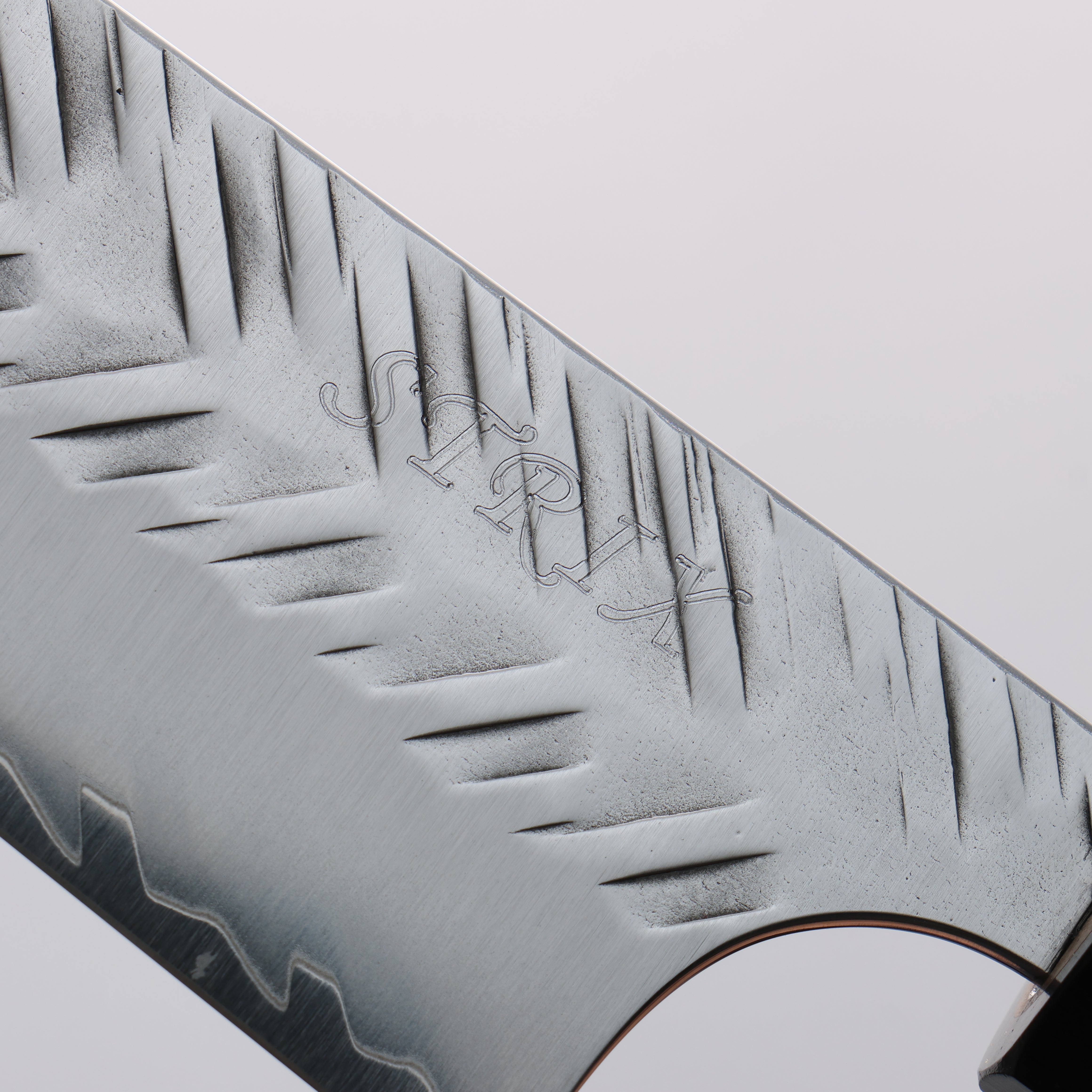 Yoshimi Kato SPG STRIX Hammered (V) Kiritsuke Sujihiki 270mm Ebony Wood(With White Ring) Handle - Seisuke Knife