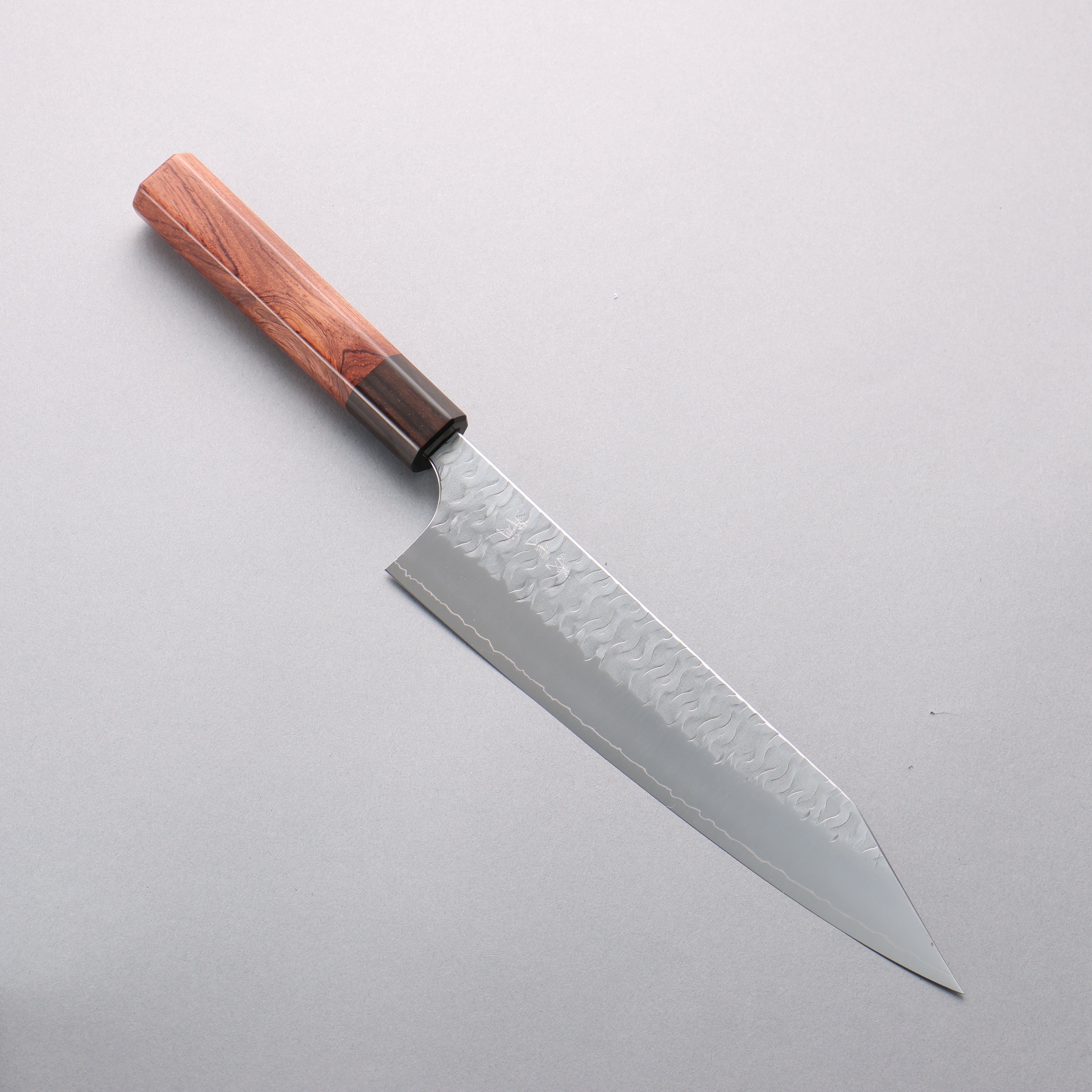 カオヨリナカミ Yoshimi Kato Nami SPG STRIX Kiritsuke Gyuto 210mm Shitan & Ebony Wood
