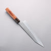 Yoshimi Kato Nami SPG STRIX Wave Pattern Kiritsuke Gyuto 210mm Rosewood (Ferrule: Ebony) Handle - Seisuke Knife - Slide 2