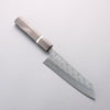 Yoshimi Kato Hyo SG2 Hammered Bunka 170mm Gray Stabilized Wood (White Ring) Handle - Seisuke Knife - Slide 1