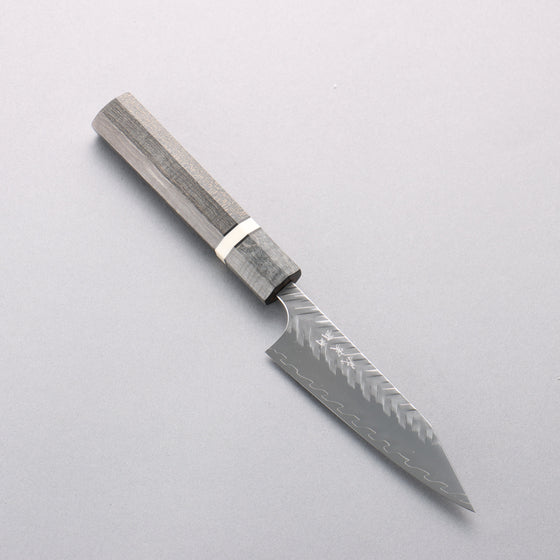 Yoshimi Kato SPG STRIX Hammered (V) Kiritsuke Petty-Utility 110mm Stabilized wood (With White ring) Handle - Seisuke Knife