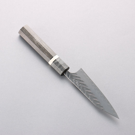 Yoshimi Kato SPG STRIX Hammered (V) Kiritsuke Petty-Utility 110mm Stabilized wood (With White ring) Handle - Seisuke Knife