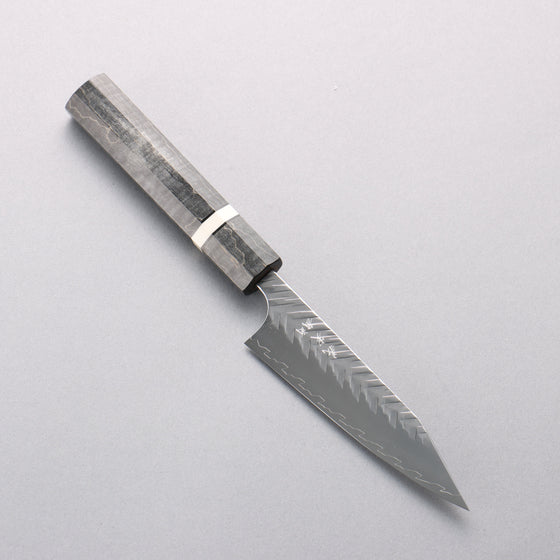 Yoshimi Kato SPG STRIX Hammered (V) Kiritsuke Petty-Utility 115mm Stabilized wood (With White ring) Handle - Seisuke Knife