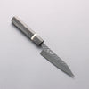 Yoshimi Kato SPG STRIX Hammered (V) Kiritsuke Petty-Utility 120mm Stabilized wood (With White ring) Handle - Seisuke Knife - Slide 1