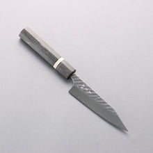  Yoshimi Kato SPG STRIX Hammered (V) Kiritsuke Petty-Utility 120mm Stabilized wood (With White ring) Handle - Seisuke Knife