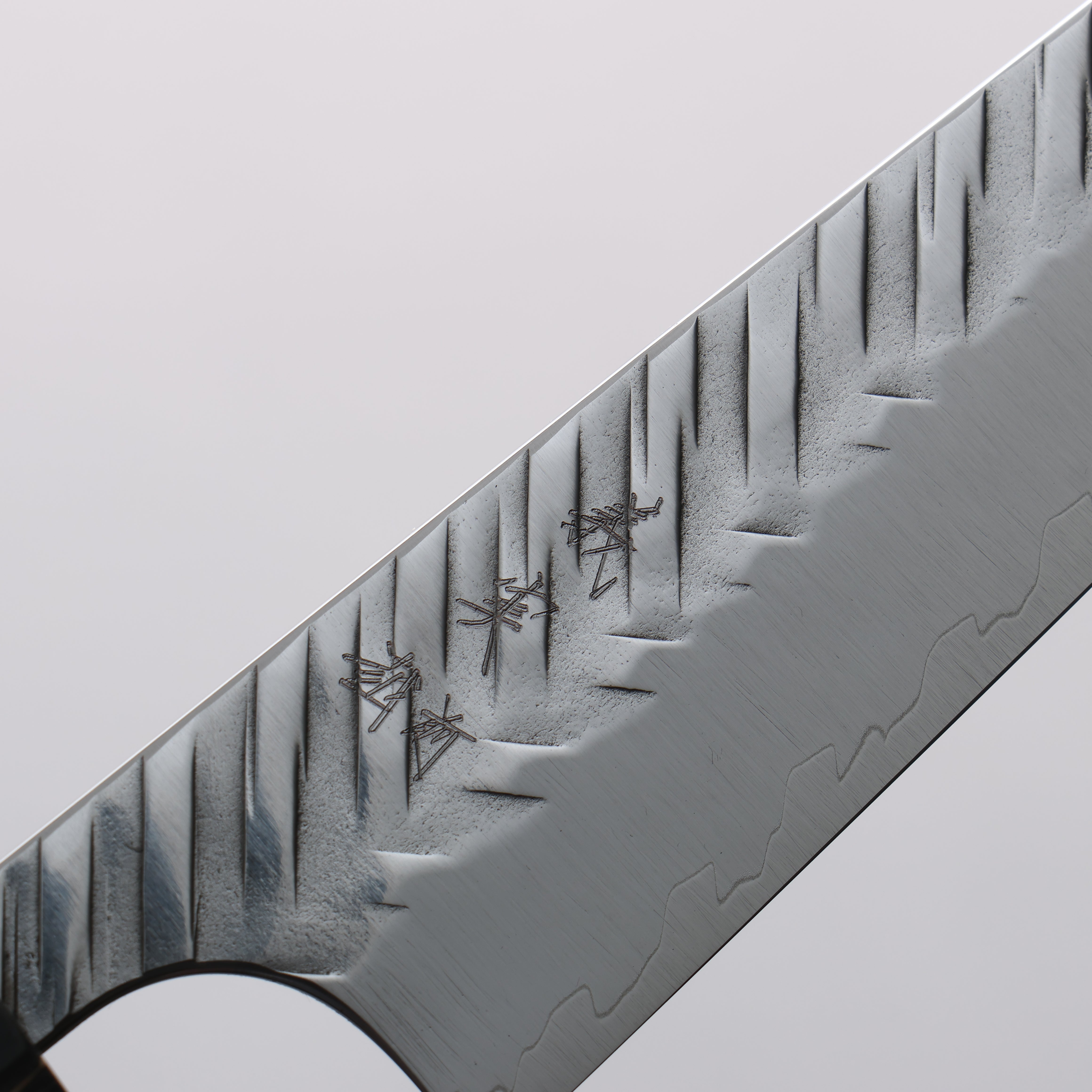 Yoshimi Kato SPG STRIX Hammered (V) Kiritsuke Petty-Utility 120mm Stabilized wood (With White ring) Handle - Seisuke Knife