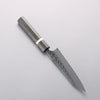 Yoshimi Kato SPG STRIX Hammered (V) Kiritsuke Petty-Utility 140mm Stabilized wood (With White ring) Handle - Seisuke Knife - Slide 2