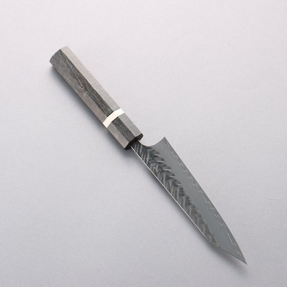 Yoshimi Kato SPG STRIX Hammered (V) Kiritsuke Petty-Utility 140mm Stabilized wood (With White ring) Handle - Seisuke Knife