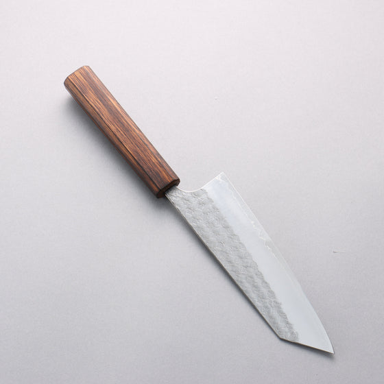Yoshimi Kato Minamo SG2 Hammered Bunka 170mm Burnt Oak (Lacquered) Handle - Seisuke Knife