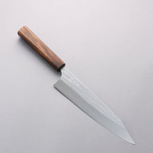  Yoshimi Kato Minamo SG2 Hammered Kiritsuke Gyuto 210mm Burnt Oak (Lacquered) Handle - Seisuke Knife