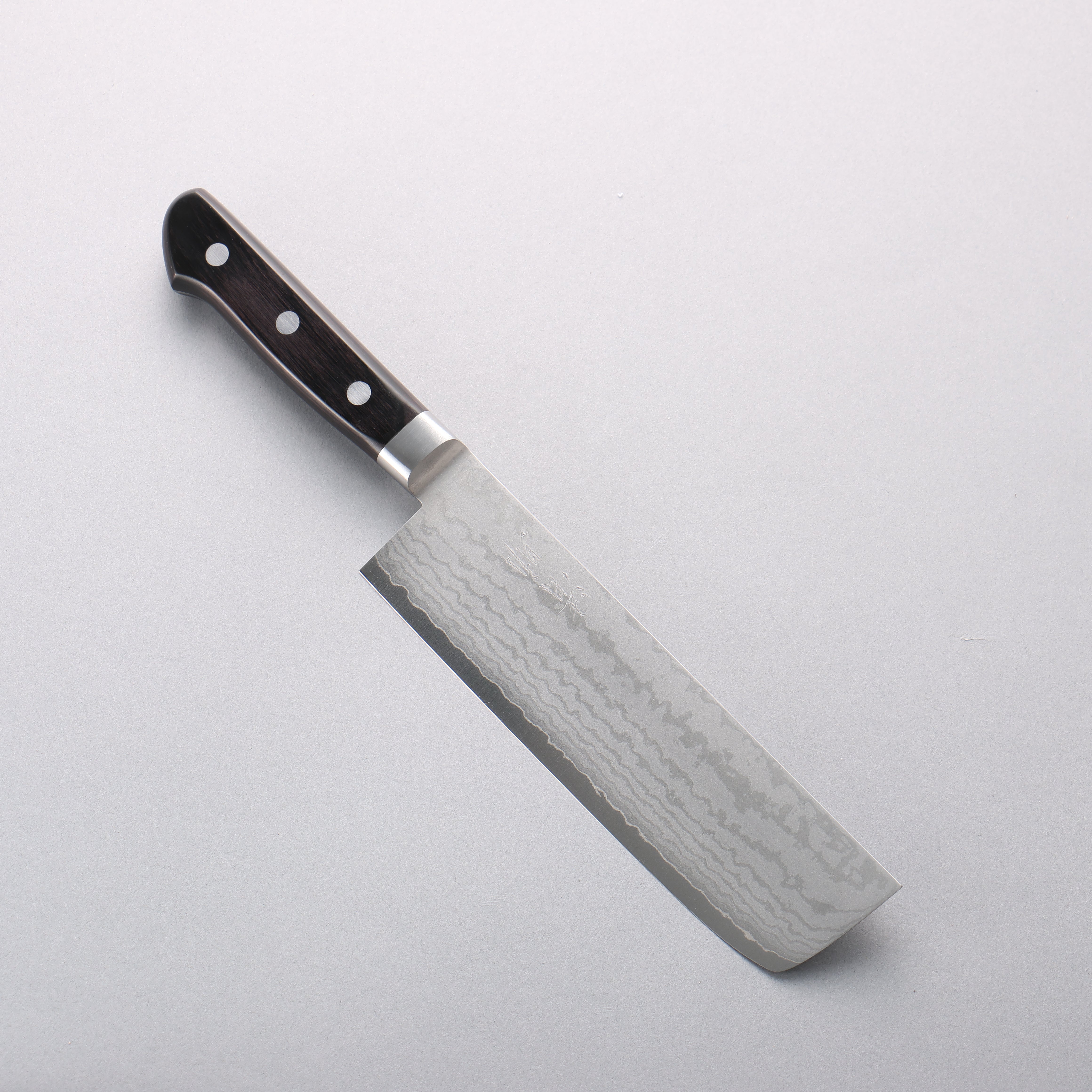 Seisuke VG10 Damascus Nakiri 165mm Black Pakka wood Handle - Seisuke Knife