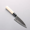Sakai Takayuki Blue Steel No.2 Kurouchi Ajikiri 120mm Magnolia Handle - Seisuke Knife - Slide 1
