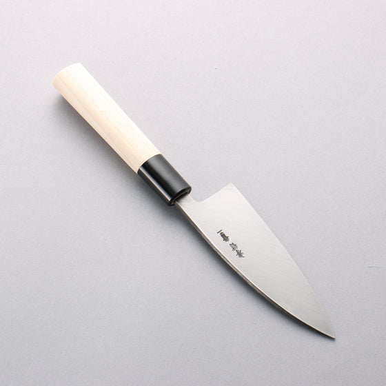 Sakai Takayuki Blue Steel No.2 Kurouchi Ajikiri 120mm Magnolia Handle - Seisuke Knife
