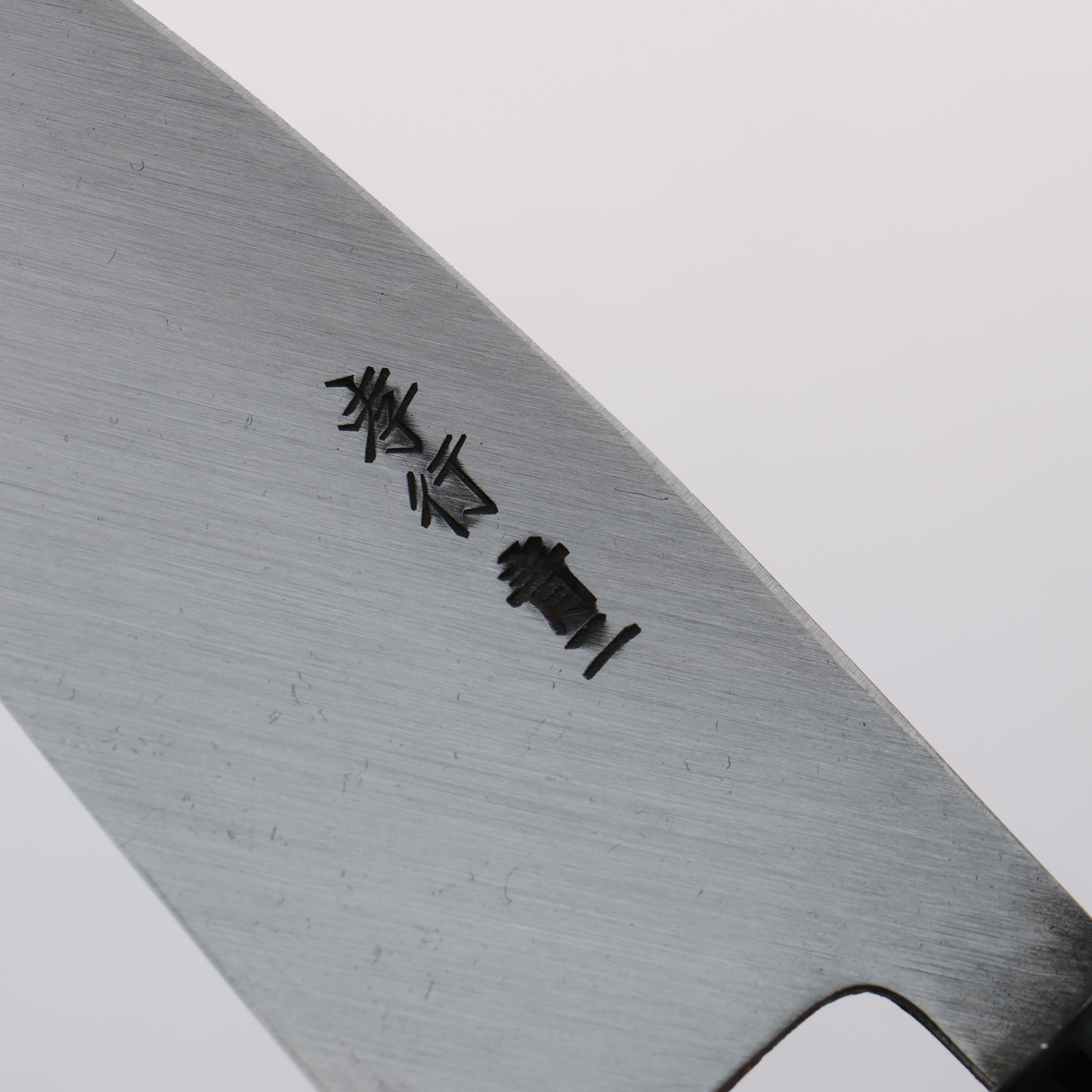Sakai Takayuki Blue Steel No.2 Kurouchi Ajikiri 120mm Magnolia Handle - Seisuke Knife
