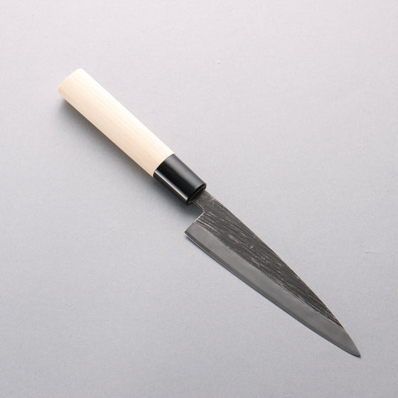 Sakai Takayuki Blue Steel No.2 Kurouchi Single Bevel Petty-Utility 135mm Magnolia Handle - Seisuke Knife