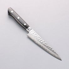  Seisuke VG10 17 Layer Damascus Petty-Utility 135mm Black Pakka wood Handle with Sheath - Seisuke Knife