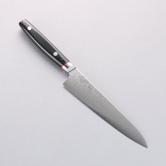 Seisuke Saiun VG10 Damascus Petty-Utility 150mm Black Micarta Handle - Seisuke Knife