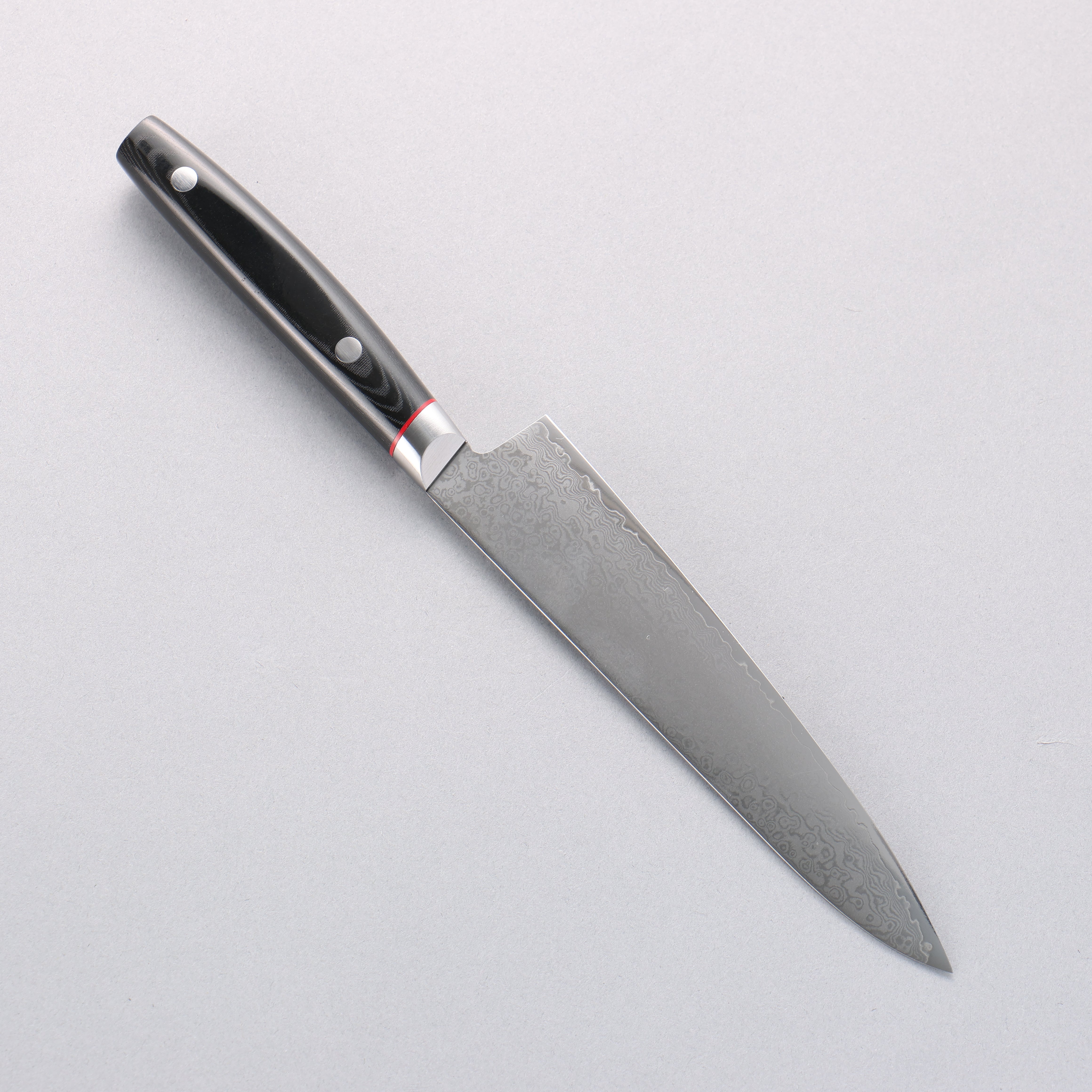 Seisuke Saiun VG10 Damascus Petty-Utility 150mm Black Micarta Handle - Seisuke Knife