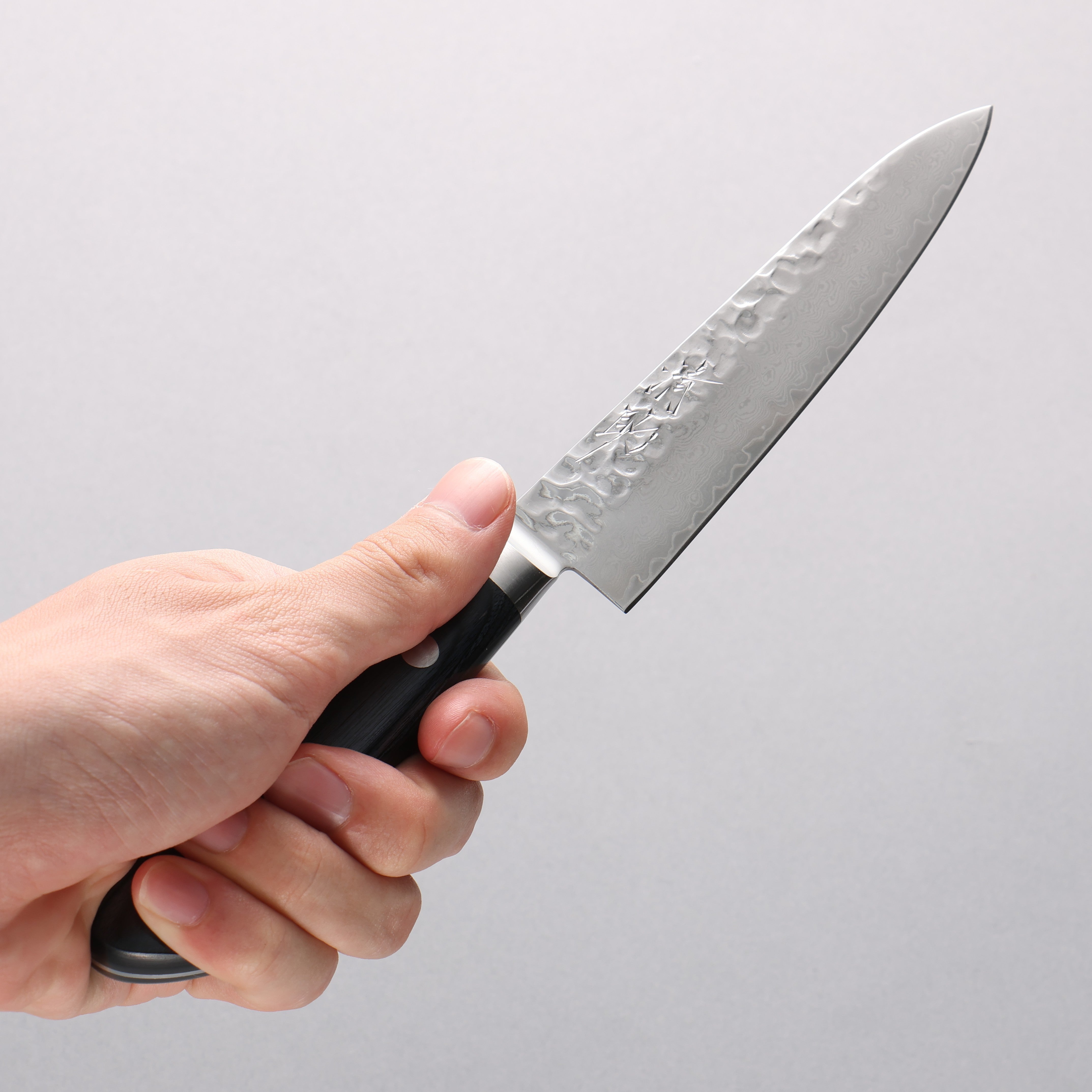 Seisuke Seiun VG10 33 Layer Damascus Petty-Utility 135mm Navy blue Pakka wood Handle with Sheath - Seisuke Knife