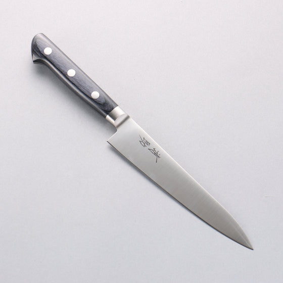 Seisuke Seiten Molybdenum Petty-Utility 150mm Navy blue Pakka wood Handle with Sheath - Seisuke Knife