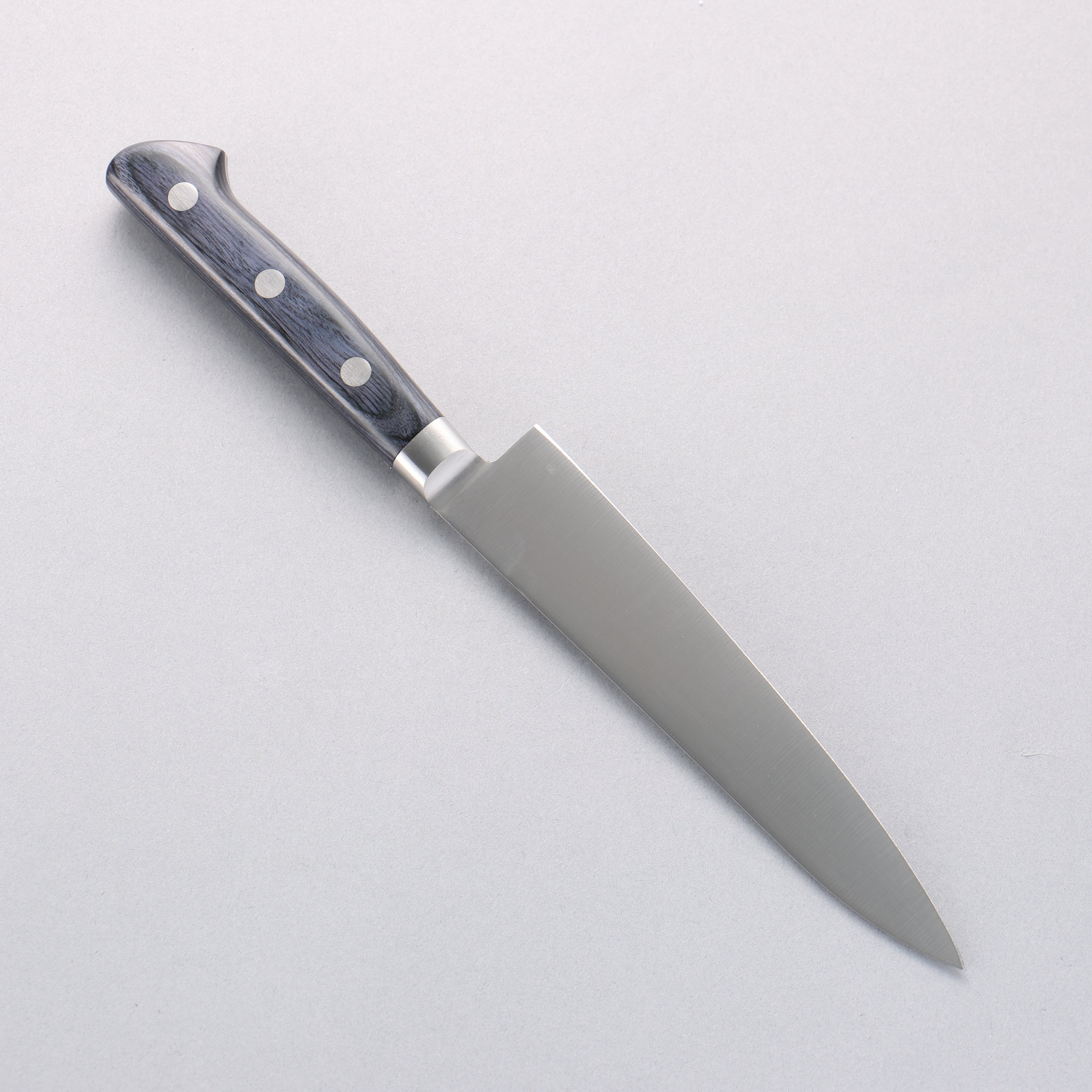 Seisuke Seiten Molybdenum Petty-Utility 150mm Navy Blue Pakkawood Handle with Sheath - Seisuke Knife